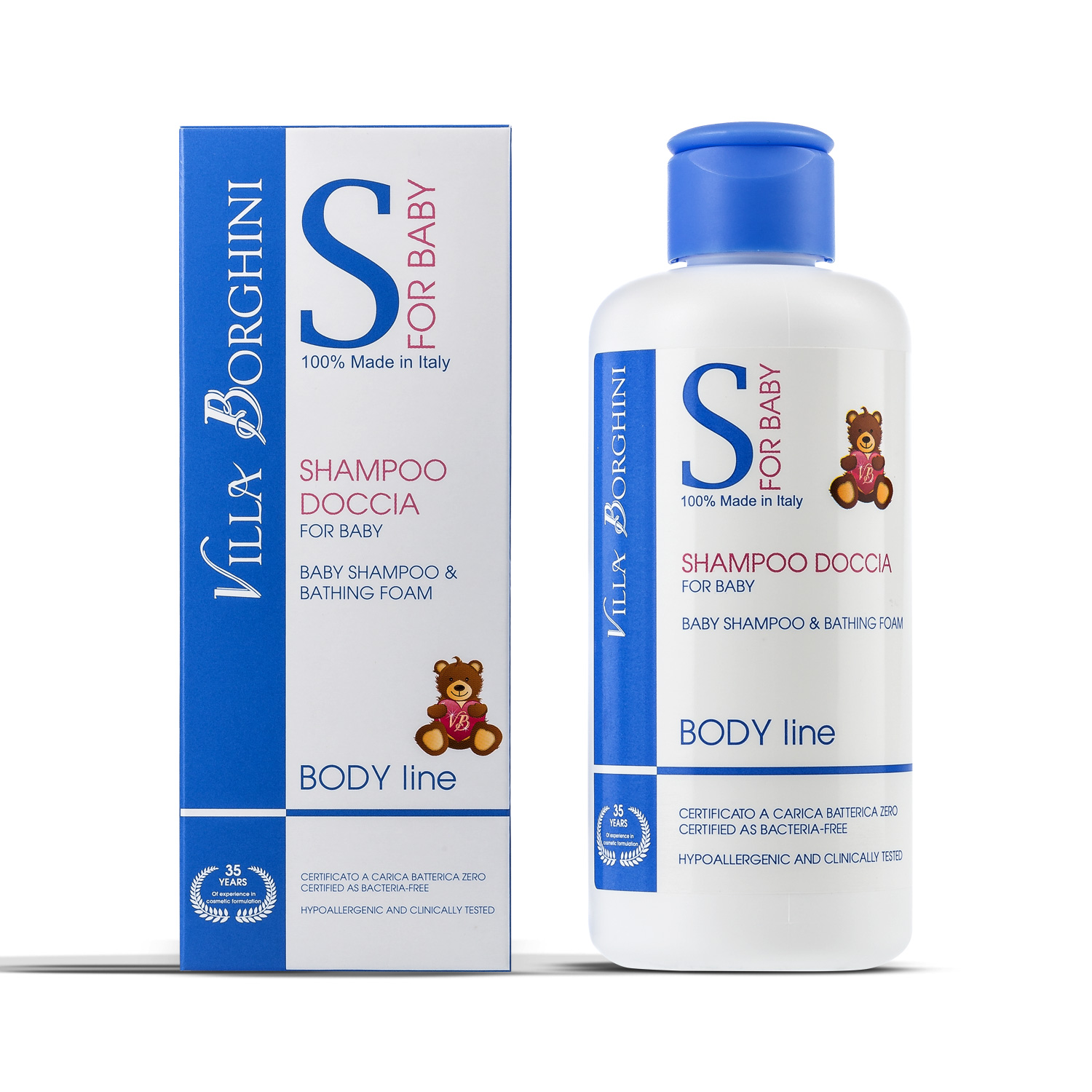 Shampoo doccia for baby villa borghini, villa borghini italia