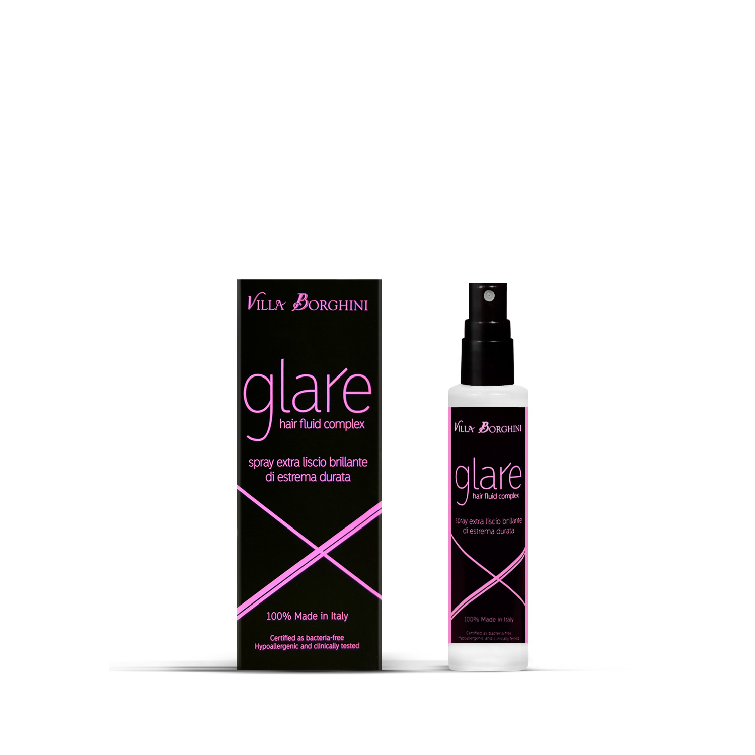 glare hair fluid complex villa borghini, linea style e finish, style e finish line