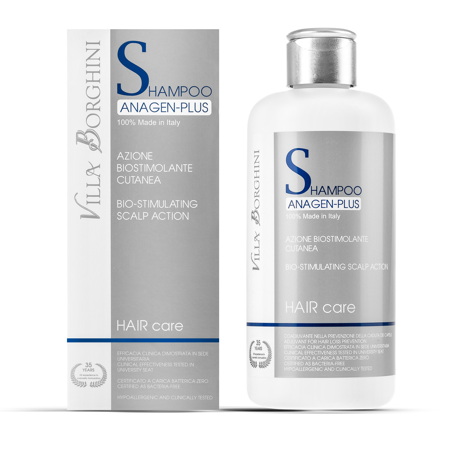 shampoo anagen plus villa borghini, linea hair care villa borghini, hair care line