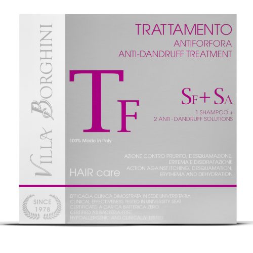 trattamento antiforfora villa borghini, linea hair care villa borghini, hair care line